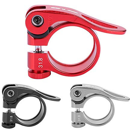 sattelklemme rot,Sattelklemme Rot,Sattelstütze Klemme Rot,Schnellspanner Fahrrad,Gub Cx-18 Fahrrad Sattelstützenklemme Aluminiumlegierung Schnellspanner Rennrad Sattelstützenklemme Klemme Für 31,8Mm S