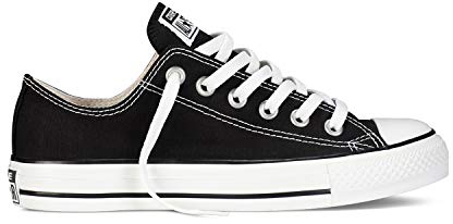 Converse Chuck Taylor All Star Unisex Zapatillas de Lona con una Pegatina de 7kmh Negro 37.5