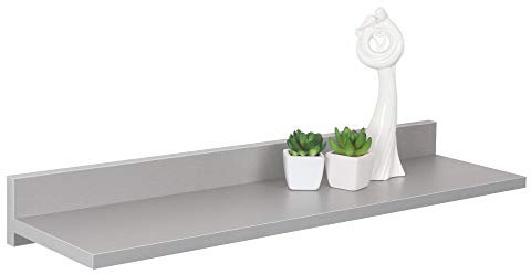 RICOO Wandregal 69 x 8 x 19 Grau, Spanplatte aus Holz, Hängereral WM055-PL, Regal Wand, Bücherregal Bilderregal Fotoregal Küchenregal Hängend Wandboard Regalbrett Schweberegal
