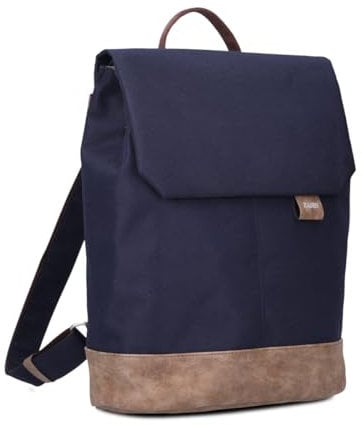 Zwei Damen Rucksack Olli OR13 Daypack 7 Liter robust strapazierfähig wasserabweisend Rückenpolsterung Hauptfach mit Reißverschluss Geheimfach Handyfach Einsteckfächer Laptopfach gepolstert (ink)