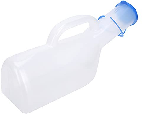 Cosiki Orinal Adulto, 1000 ml Botella de Pipi portátil ergonómica de Gran Capacidad Botella Orinal para Hombre Colector Urinario Botella de orina para Ancianos para Camping