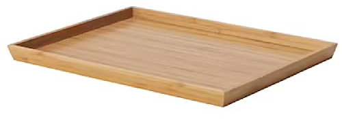 OSTBIT Serving Tray Bamboo Food Organizer Solid Wood Trays 25x33 cm