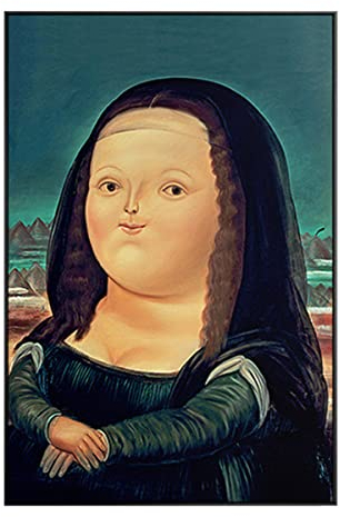 Instarry 5D Diamond Painting Zubehör Full Groß Cartoon-Mona Lisa Schlafzimmer Wohnzimmer Deko 60x80 cm