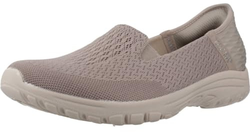 Skechers Reggae Fest 2.0 Guiding Light-Sneaker für Damen, Taupe Mesh, 38.5 EU