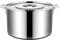 ANIRYA Pentola capiente Acciaio Inox Pentola Grande, pentola Classica in Acciaio Inox con Coperchio, 9L-50L, lucidatura a Specchio, Padella Antiaderente, 6 Dimensioni, Argento (Size : 40 * 23cm(30L))