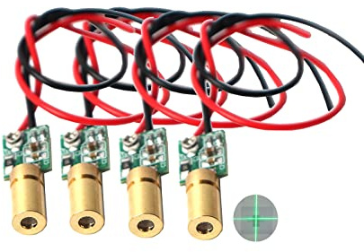 Green line Laser Module Industrial Laser Module Adjustable Focus (traverse-4pack)