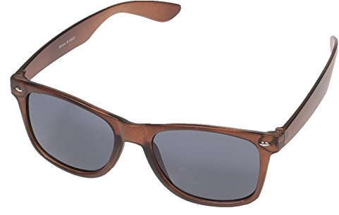 Miobo Sonnenbrillen Party Brillen 1980 style Retro Atzen Nerdbrille Hornbrille Sonnenbrille oder Klarglas Schwarz (Braun Sonnenbrille)
