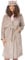 Pusheen Die Katze Morgenmantel Damen | Damen Neuheit Braune Nachtwäsche Robe | Cartoon Katze mit 3D Ohren Charakter Bademantel Merchandise Geschenke