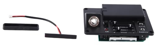 LAPOOH Elektrischer Leiser Cello-Tonabnehmer-Transducer mit Kopfhörern Aus Kunststoff+Metall Musikinstrumentenlieferungen für DIY Cello-Saiteninstrumente Teile und Zubehör.