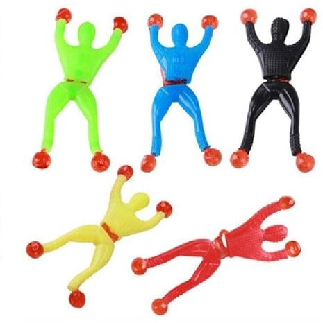 STUWU 48x Fensterkletterer Fensterwanderer Klettermänchen Fensterkrappler Fensterläufer Sticky Mitgebsel