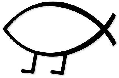 WildeBabsKLBT Darwin Evolution Atheist K817 Hochwertiger Premium Auto-Aufkleber Sticker Decal Autoaufkleber Aufkleber-Folie 12cm