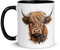 Mug Vache Humour Nature Humour Déco Contemplation Cadeau Animaux Original Tasse Café Thé Balade Campagne Randonnée Agriculteur (Highland)
