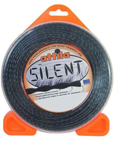 Filo Nylon Ricambio decespugliatore Sezione elicoidale Resistente Basso Rumore Attila Silent (3,5 mm. x 35 m.)