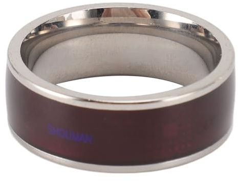 Asixxsix Smarter NFC-Ring, Ntag213-Chip, Tragbarer Smart-Ring Zum Entsperren Intelligenter Türschlösser, Aufladen von Karten, Entsperren von Smartphones, Leichter Intelligenter Ring