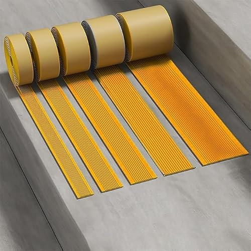 Treppe Kantenband Einfassungsstreifen, Ecken- und Kantenschutz, Treppenkante, Treppenprofil, Treppenstufen-Kantenschutz, dekorative Treppenkantenstreifen, einfache Installation-Orange||6cmx10m