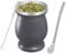Ruikcoll Juego de tazas de té Mate, taza de mate, con pajita de mate y cepillo de limpieza, para té mate, diseño con aislamiento de doble pared, (gris)