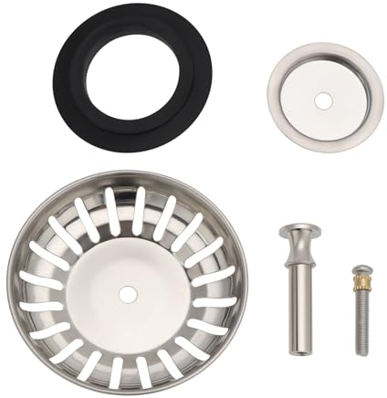 LT Easiyl 82mm Sink Strainer Basket Stainless Steel Height Adjustable Sink Strainer With Stopper Function Compatible with Blanco Sinks for Kitchen Sink