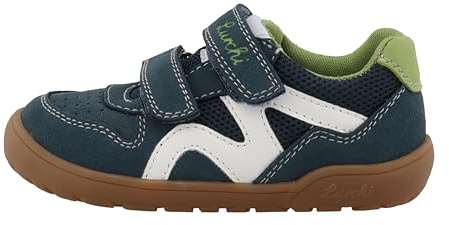Lurchi Jamin Barefoot Dark Green/Yellow Suede grün