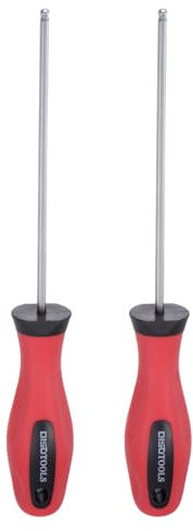 sourcing map 2pcs Ball Head Hex Screwdriver 3mm x 110mm Magnetic Ball End Hexagonal Precision Screw Driver Hex Design Wrench