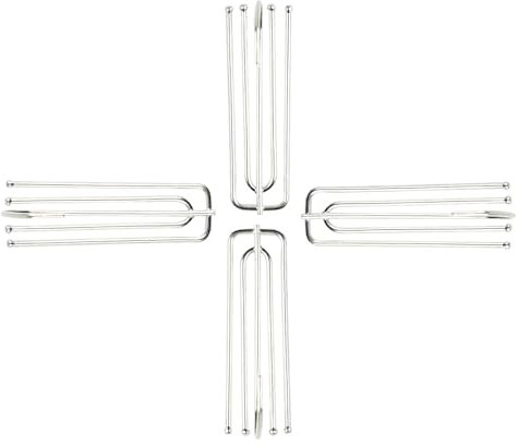 30Pcs Metal Curtain Hooks Pins Pinch Pleat Deep Prong Goblet Hanging tape Hook Pin Heavy Duty Silver (30)