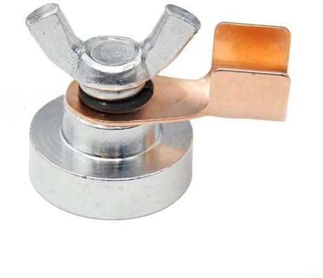 Morsetto a terra per saldatura magneticaSupporto per saldatura magnetica Strumento di fissaggio a terra, morsetto può essere fissato a pali metallici, pilastri, ringhiere o tavoli di saldatura
