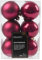 Weihnachtskugeln Kunststoff 6cm 12 Stück - klassisch & bruchsicher - Christbaumkugeln Weihnachtsbaumkugeln für Weihnachten - Christbaumschmuck & Weihnachtsbaumschmuck Beere - Granatapfel