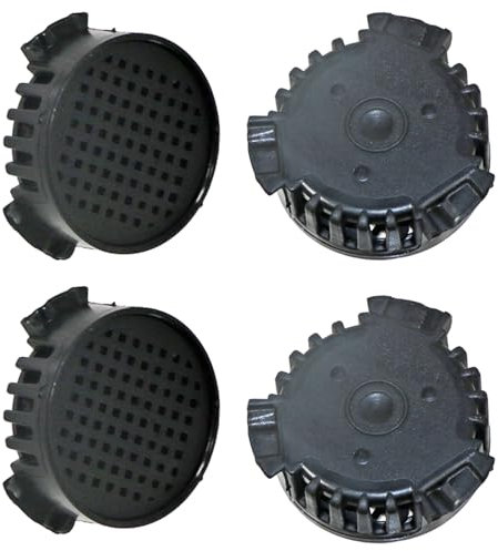 SPARES2GO Odour Carbon Filters for Miele KWNS28462E Fridge Freezer (Pack of 4)