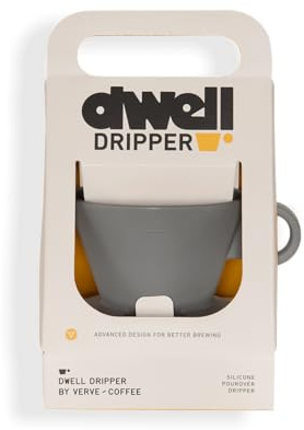 Verve Dwell Dripper Pour Over Coffee Maker Set, Non-Electric Coffee Dripper, Manual Brew Maker (Grey)