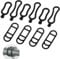 Luxiremi 10 Pcs Bicycle Light Silicone Straps Bike Rubber Light Strap Replacement Bike Light Mount and Bicycle Silicone Band Bike Mount Silicone Strap for Road Mountain Bike.