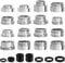 Faucet Adapter,Tap Filter,16 Pcs Tap Adapter for Kitchen Sink(16-28mm),Tap Aerator Tap Adapter for Male Female Sink Faucet,Faucet Aerator for Connecting Garden Hose Sink Sprayers Water Filters