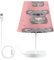 Mnsruu Lampe de table gris koala rose pour chambre à coucher, lampe de chevet 3 couleurs, lampe de chevet avec ampoule LED pour salon, bureau, M
