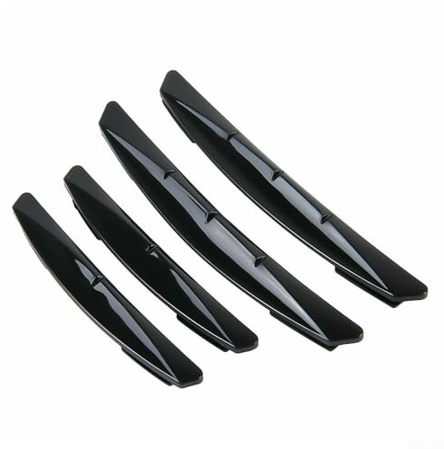 Vehicle Door Edging Kit with 4 Pcs to Safeguard Against Scratches and Dents (Black)