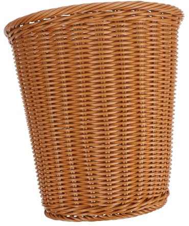 WEKADRIN Corbeille À Déchets Tissée Élégante 29 X 29 Cm Poubelle En Plastique Tissé Matériau Facile Dentretien