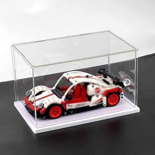 Acryl-Vitrine, klar Präsentationswürfel mit zu öffnender Tür und Kristallgriffen, transparente Kunststoffbox zur Aufbewahrung von Sammlerstücken, staubdichte Acrylbehälter for die Arbeitsplatte)(50x50