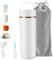 QCXWCJWD 500ml Portable Travel Kettle, 6 Temp Presets, 5-Min Boil, 12H Insulation, Leakproof & Auto Shut-Off, 316 Stainless Steel Compact Electric Kettle for Baby Formula (UK Plug)