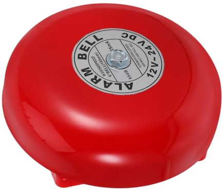 Veemoon Aufzugsalarm Glocke Brandschutzalarm Brandmelder Türklingel kabellos Plastik rot