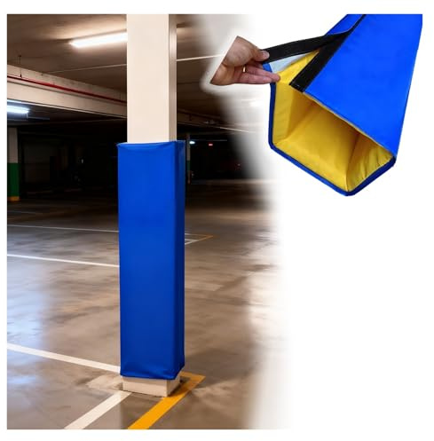 1,5m Garage Fallschutzmatte Säulenschutz für Keller Allwetter Schaumstoffschutz für Basketballkörbe in Fitnessstudios, Parksäulen und Spielplätzen
