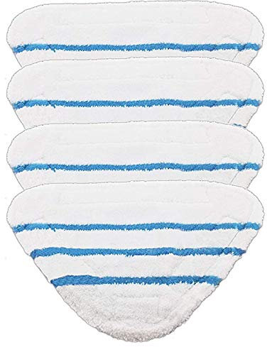 SPARES2GO Housse Lavable Coussinets compatible avec Beldray 5-en-1 9-en-1 Nettoyeur Vapeur Balai (Lot de 4)