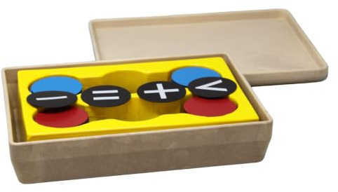 WISSNER® Magnetische Wendeplättchen mit Rechenzeichen (125 Teile)