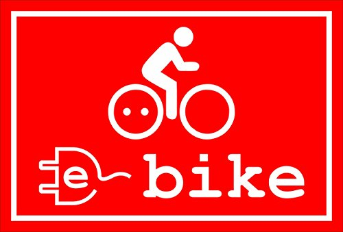 Melis-Folienwerkstatt Schild - E-Bike Lade-Station - 60x40cm | 3mm Hartschaum – S00050-071-D -20 Varianten