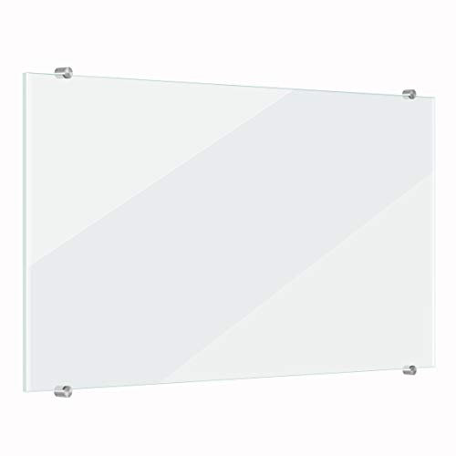 Spritzschutz Küche Glas transparent 59 x 90 cm Fliesenwand 4mm ESG Scheibe