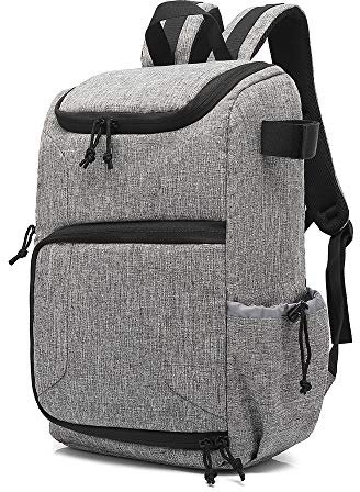 Waterproof Camera Backpack,Andoer Multi-Functional Travel Camera Bag Large Capacity Camera Knapsack for Women Men and School Student (Grey)
