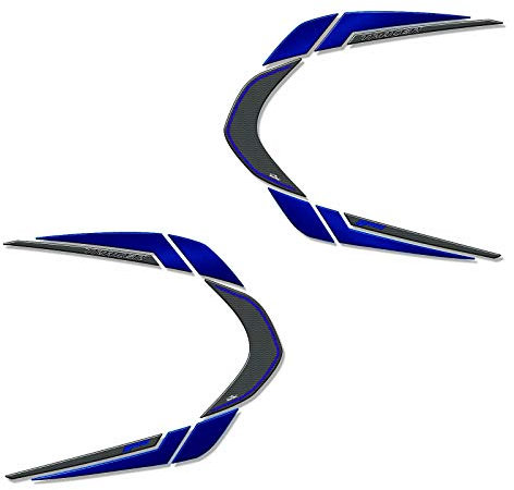 Resin Bike Adesivi Moto Compatibile con Yamaha Tracer 900 2018-2020 Tech Black e 900 GT Midnight Black. Protezioni Borse Laterali da Urti e Graffi. Coppia Adesivi 3D Resinati