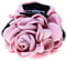 Fashion Fabric Rose Flower Large Hair Clamp Claw Clip Accessories Gift 4 Colors - Pink, 3.1 x 2.8 in