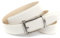 Anthoni Crown Herren Ledergürtel Gürtel, Weiß, 100