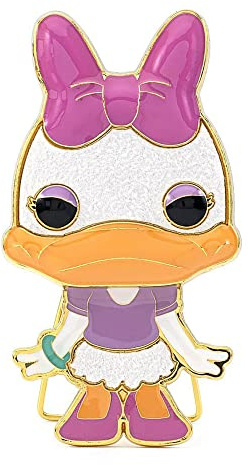 Funko - Disney Daisy Pop Pin 10 cm Puppen und Actionfiguren, mehrfarbig (135816), único, Synthetik Nicht anwendbar Synthetik, Kein Edelstein