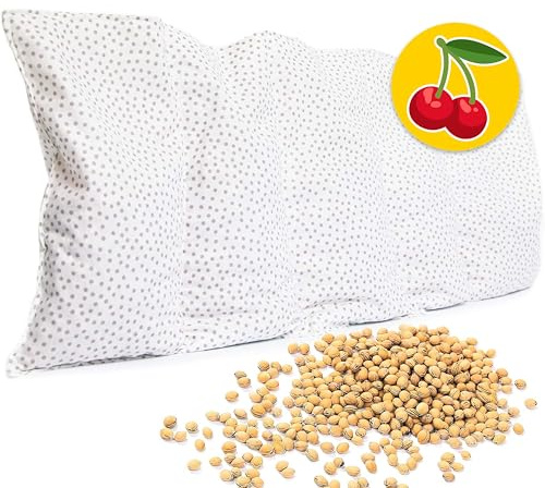 Amilian Kirschkernkissen Mikrowelle 55 x 20cm Wärmekissen Rücken Kirschkernkissen Nacken Schulter Wärmekompresse Körnerkissen Kinder Erwachsene Massagekissen Kältekissen Kirschkernkissen gross
