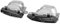 Auspuffblende, Yctze 2er Quad Auspuffblenden Edelstahl Ersatz für AMG A45 W176 CLA45 C117 2013-2018(Galvanisieren schwarz)