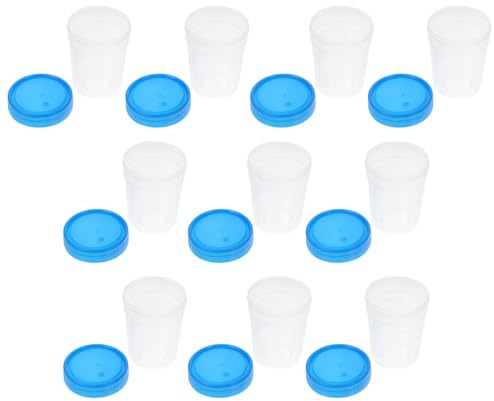 iplusmile Kunststoff Urinbecher 120Ml Mit Schraubverschluss Auslaufsicher Labor Probenbehälter Mit Maßskala Für Pathologie Zytologie Flüssigkeitsproben
