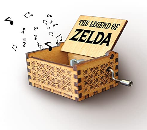 Melodiebox Holzspieluhr Legend of Zelda Song of Storms Spieluhr Holzbox Handgekurbelt